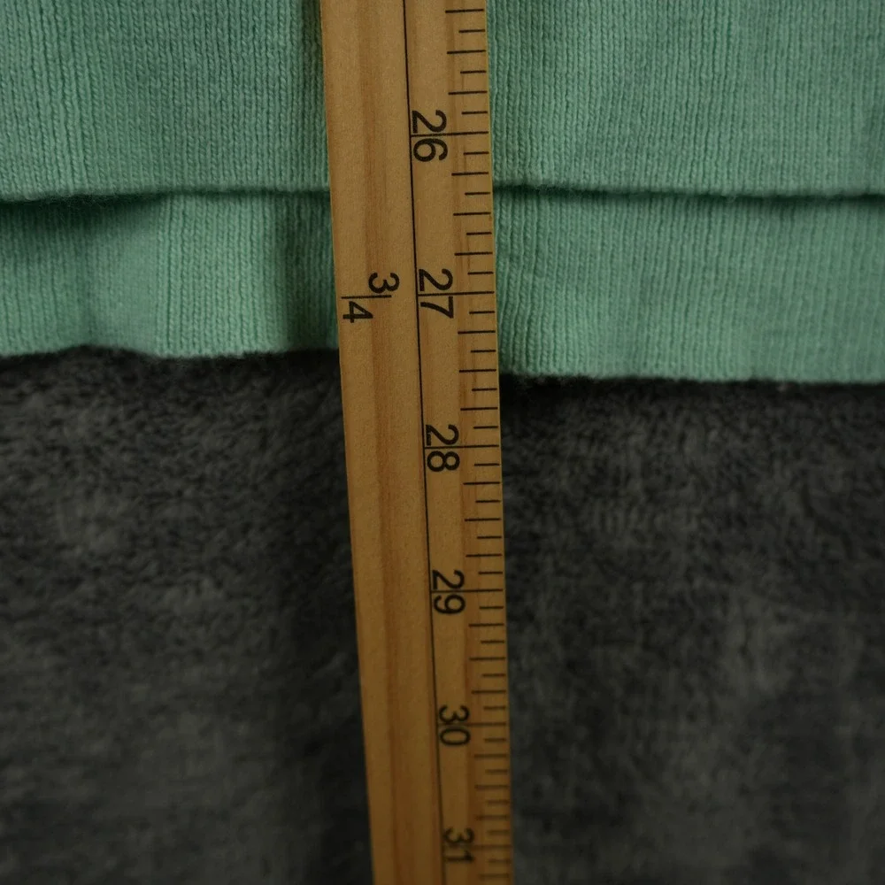 J.Crew Sweater Women XS Green V-Neck Tunic Wool Blend Long Sleeve Easter Color